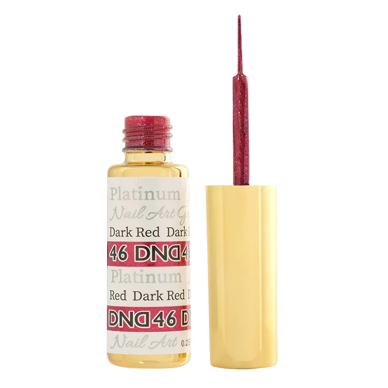 DND46 - Platinum Dark Red Gel Art Liner